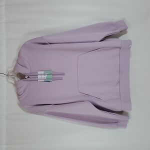 JoyLab Women's Relaxed Fit Graphic Hooded Pullover Sweatshirt ~ Lavender